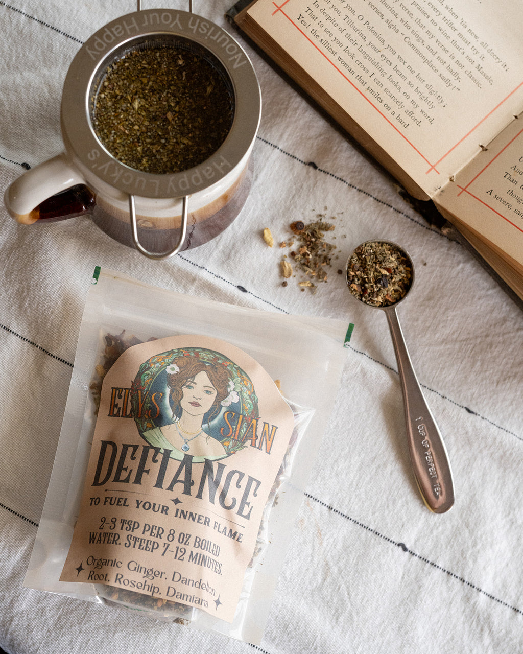 Elyssian Defiance | A Spicy, Grounding Herbal Tea Blend