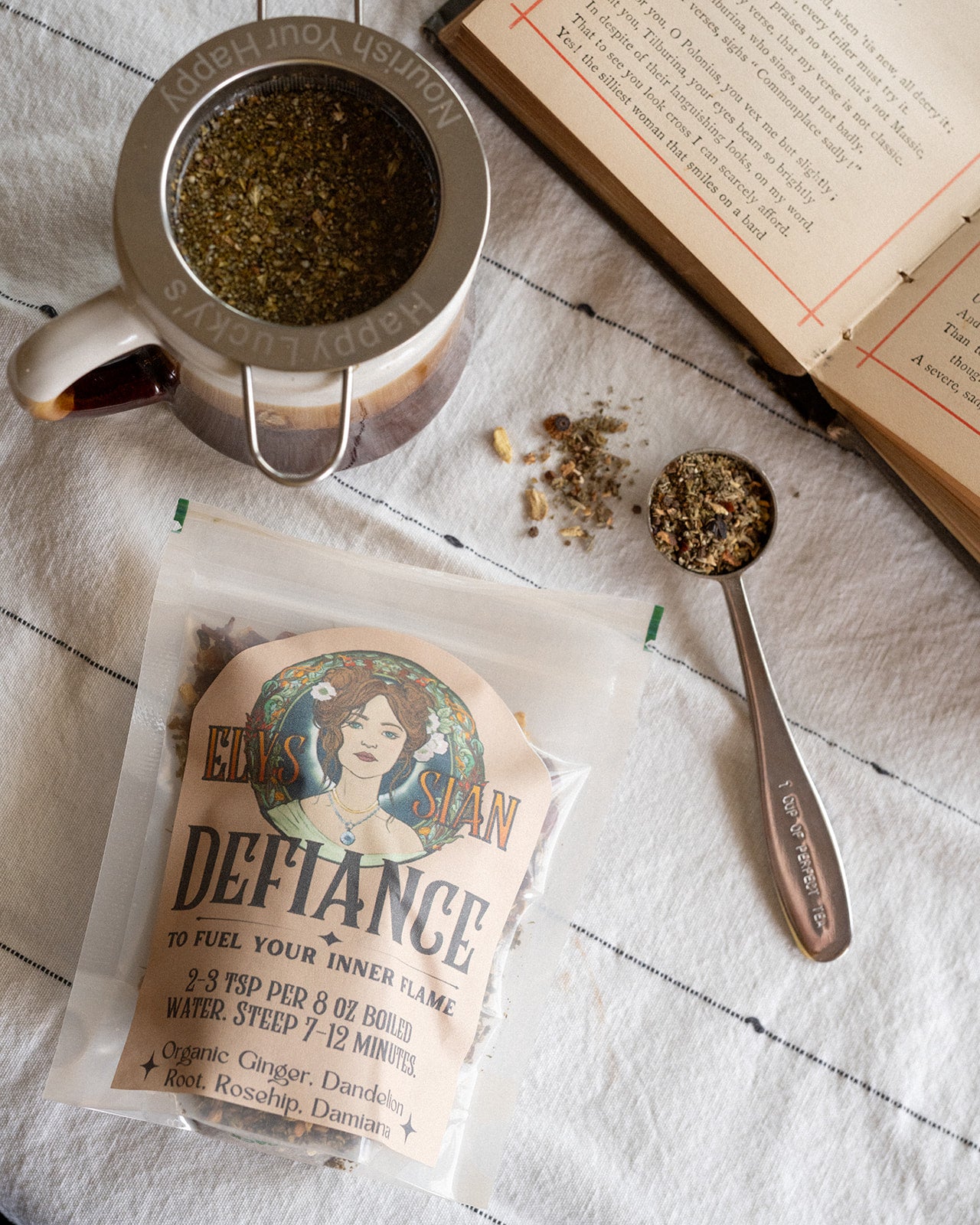 Elyssian Defiance | A Spicy, Grounding Herbal Tea Blend