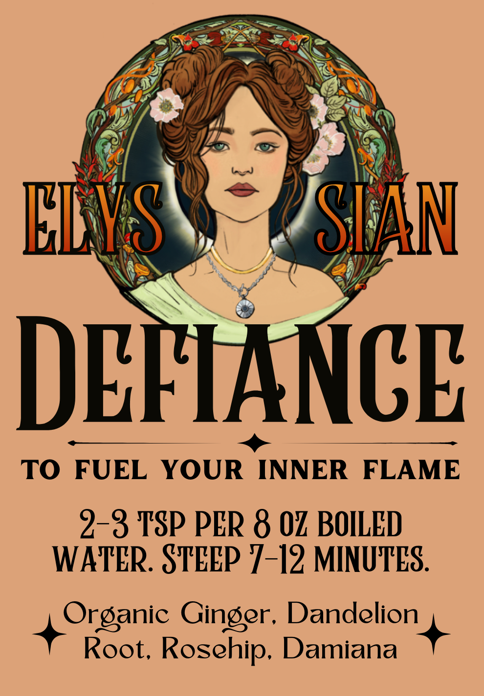 Elyssian Defiance | A Spicy, Grounding Herbal Tea Blend
