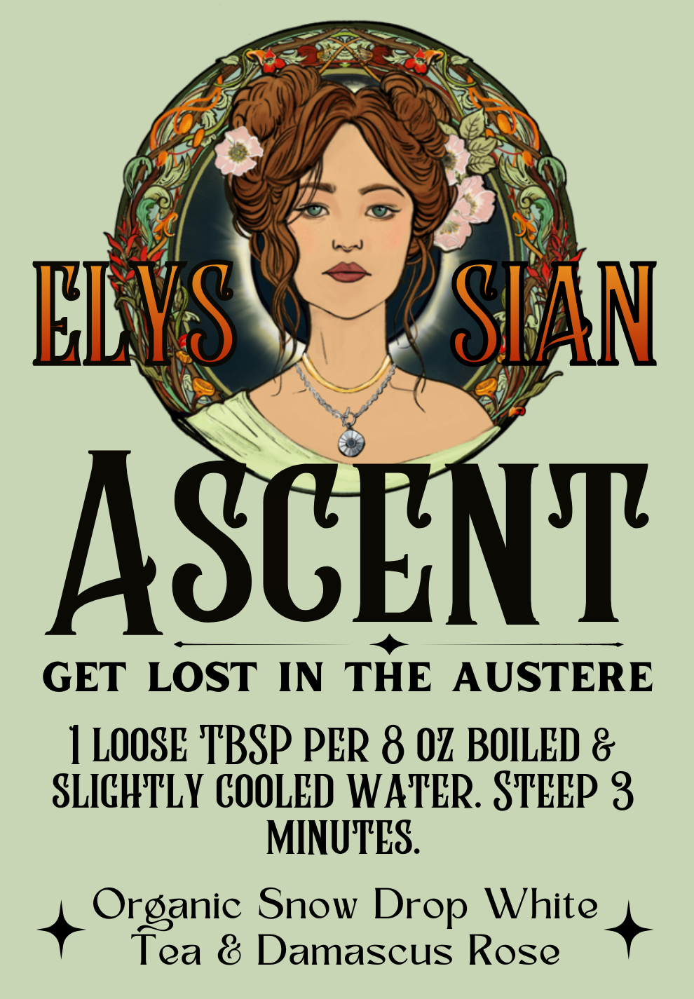 Elyssian Ascent | White Camellia Tea with Damascus Rose Bud